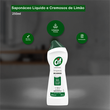LIMPADOR CREMOSO CIF 250ML LIMAO