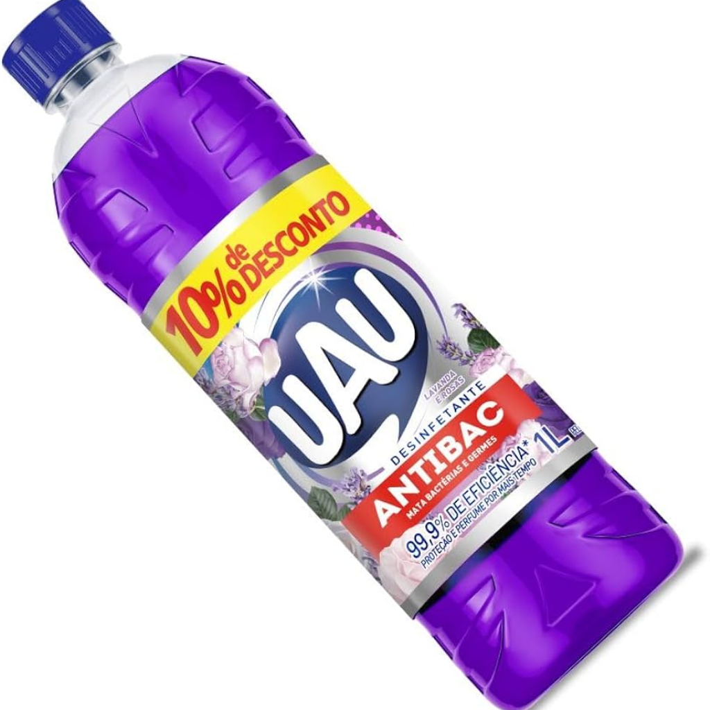 DESINFETANTE UAU 1LTS LAVANDA/ROSAS