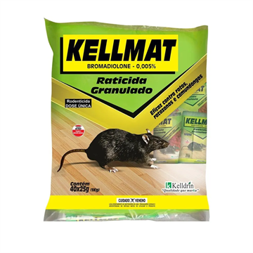 RATICIDA KELLDRIN 25GR SEMENTES