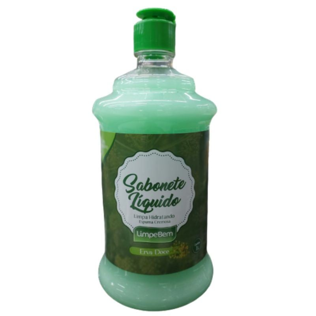 SABONETE LIQ LIMPEBEM 1LTS PUMP ERVADOCE