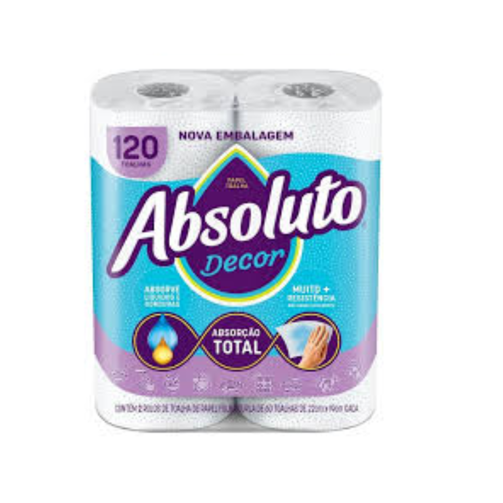 PAPEL TOALHA ABSOLUTO DECOR C120FLS