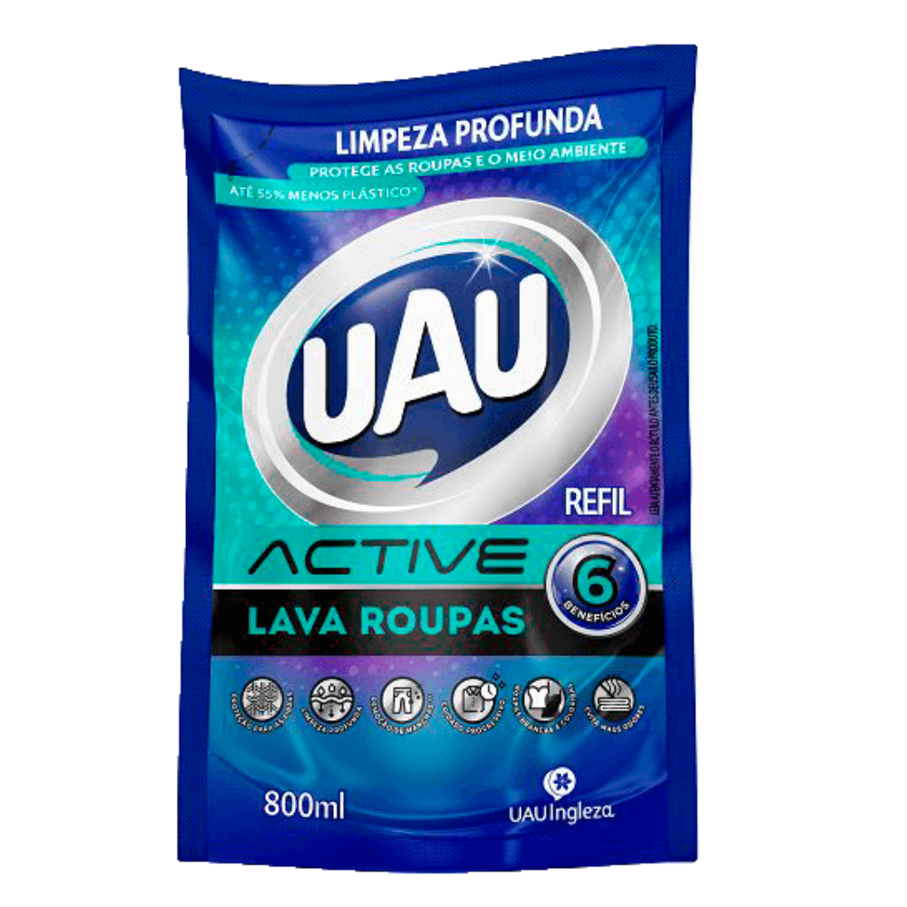 LAVA ROUPAS UAU SACHE 800ML ACTIVE