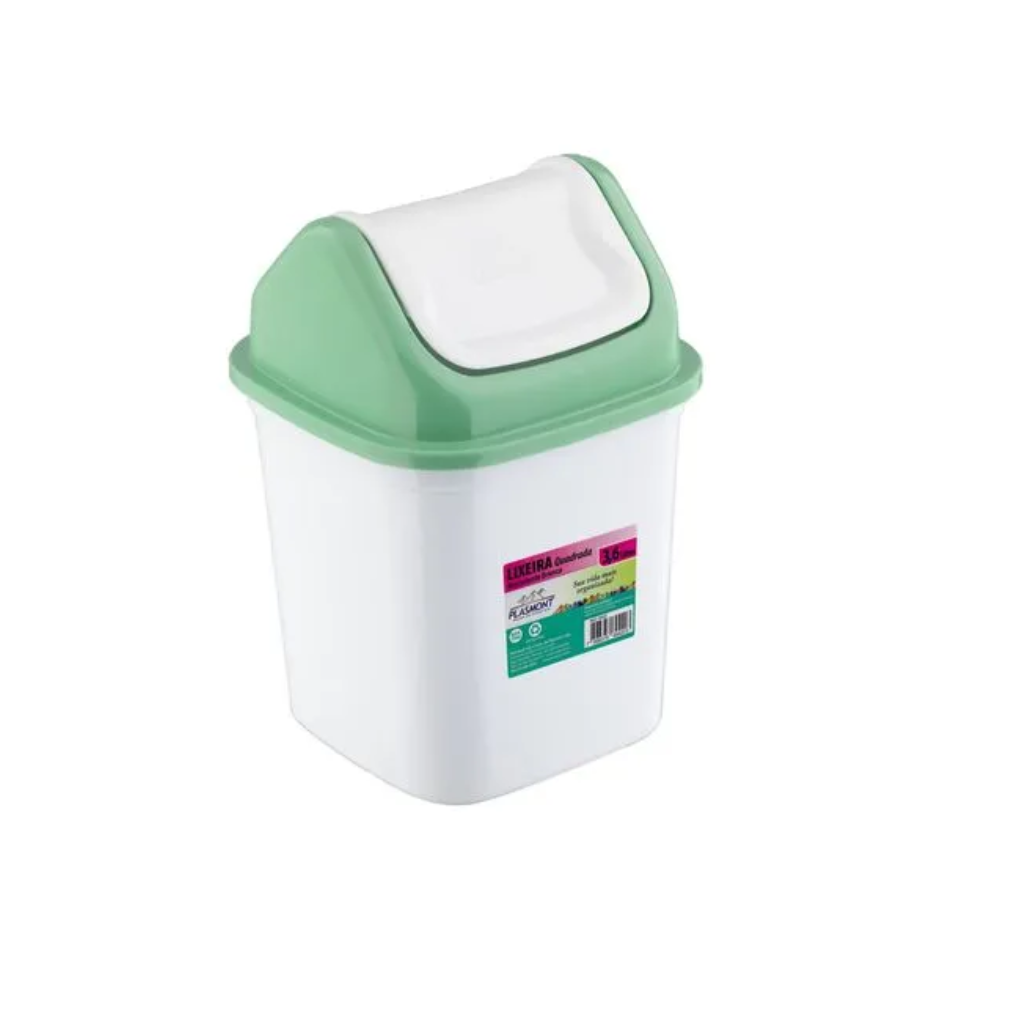 LIXEIRA PLASMONT 3,6L QUADRADA