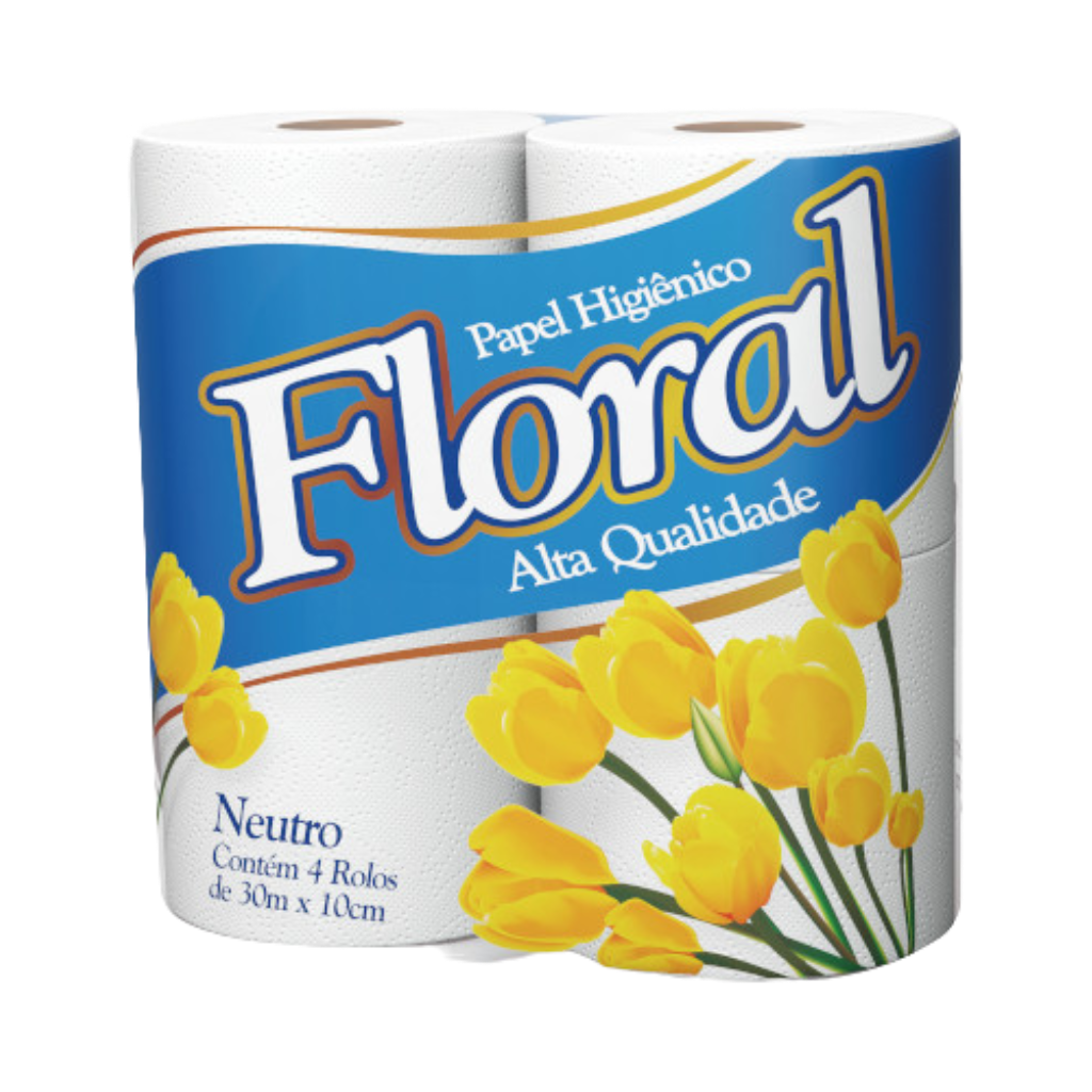PAPEL HIG FLORAL 30M C4UN NEUTRO