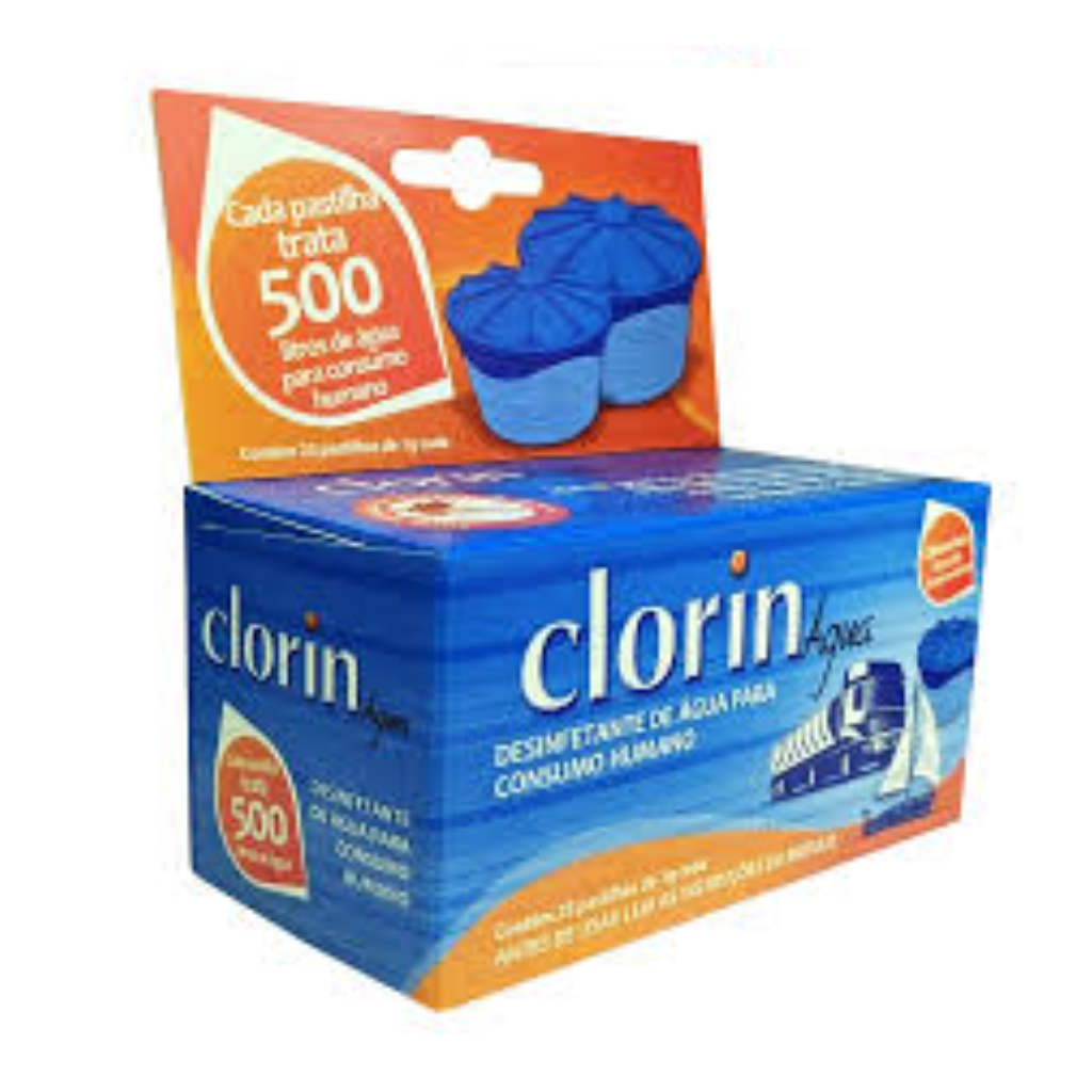 CLORO CX D'AGUA CLORIN 25X1GR