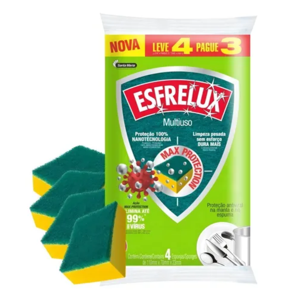 ESPONJA MULTI ESFRELUX LEVE4UN