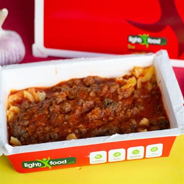 Caseirinho de macarrão sem glúten a bolonhesa