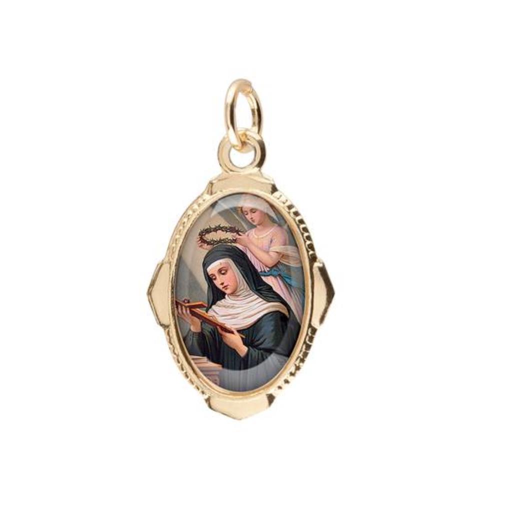 MEDALHA DOURADA SANTA RITA DE CÁSSIA