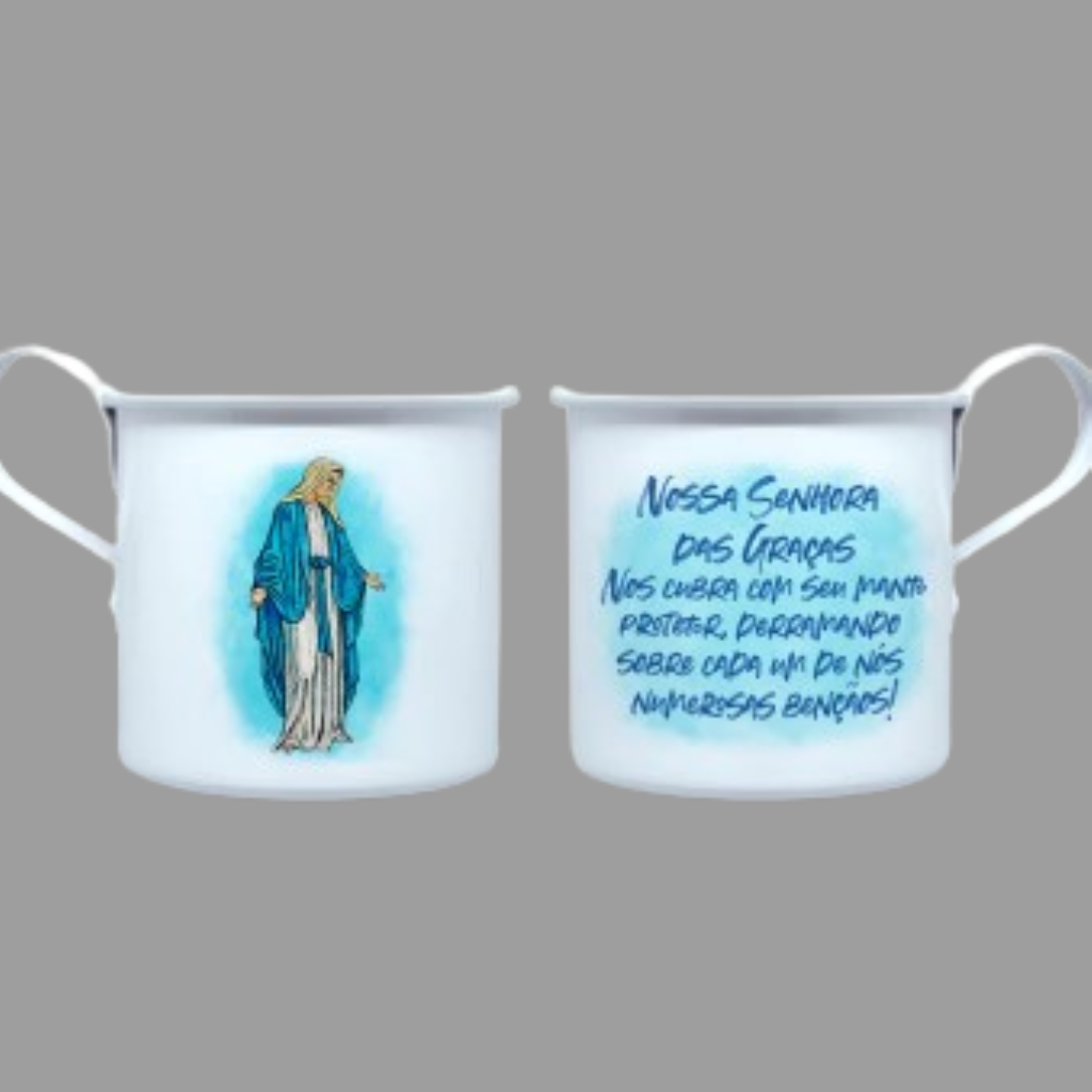 CANECA DE ALUMÍNIO - NOSSA SENHORA DAS GRAÇAS