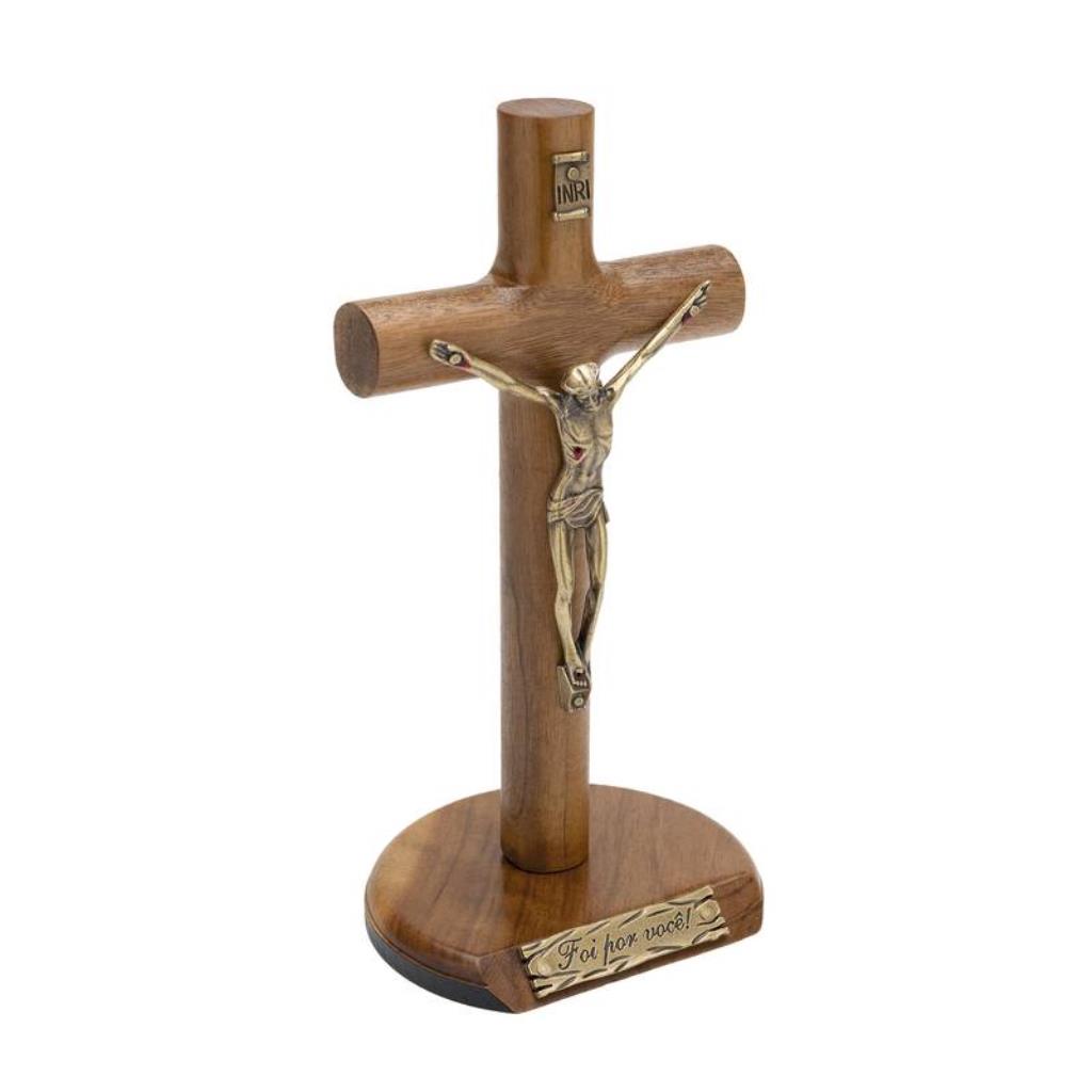 CRUCIFIXO CILÍNDRICO 17CM (FOI POR VOCÊ)