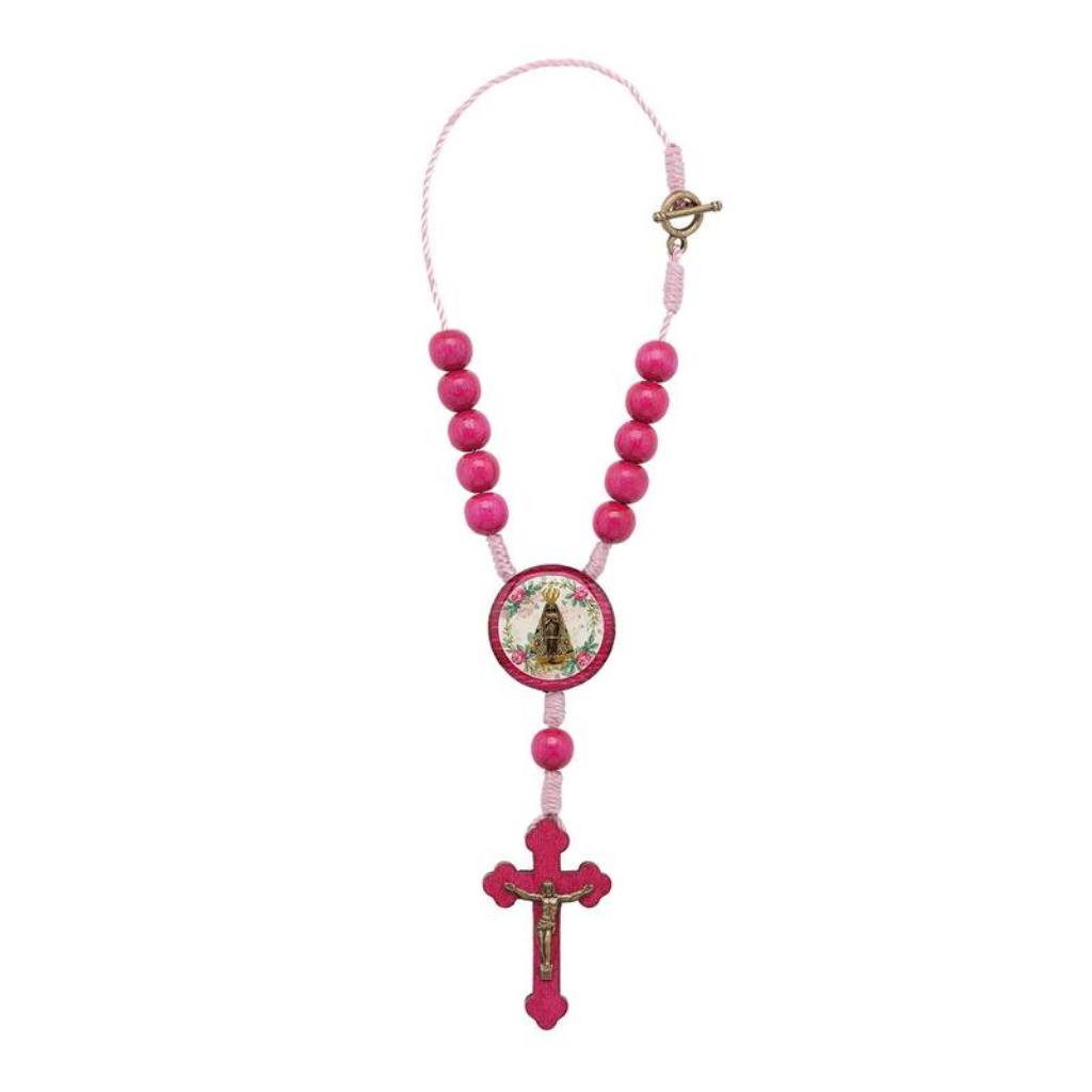 DEZENA COM FECHO ROSA NOSSA SENHORA APARECIDA