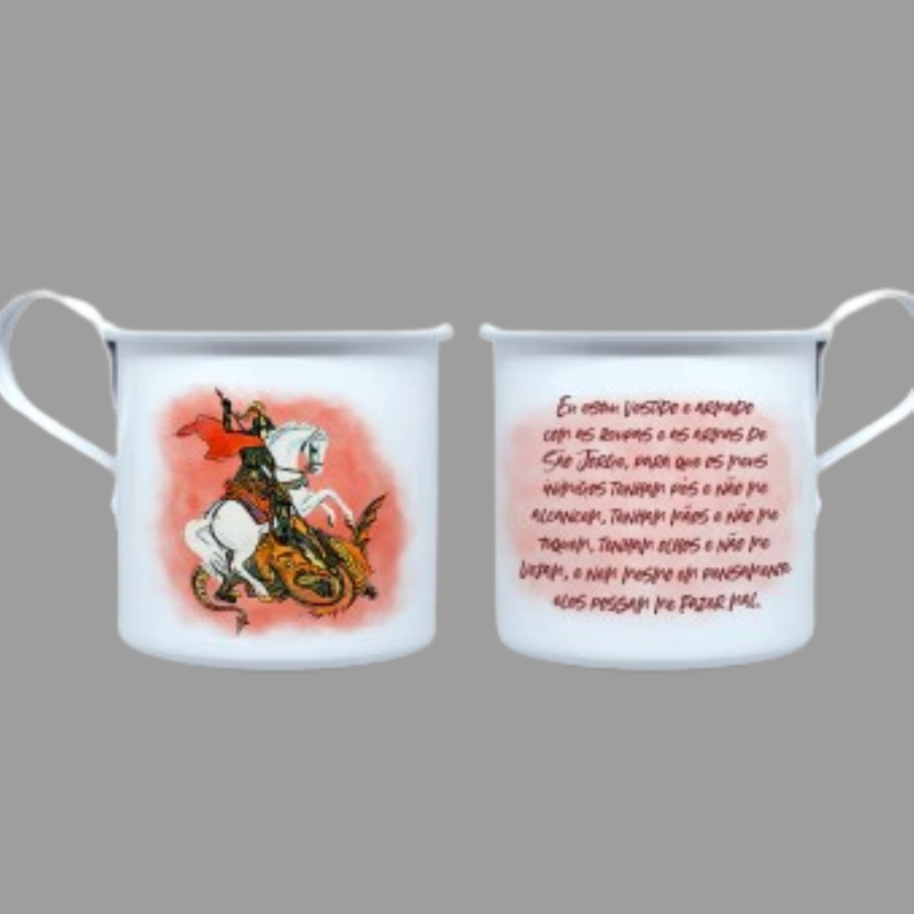 CANECA DE ALUMÍNIO - SÃO JORGE