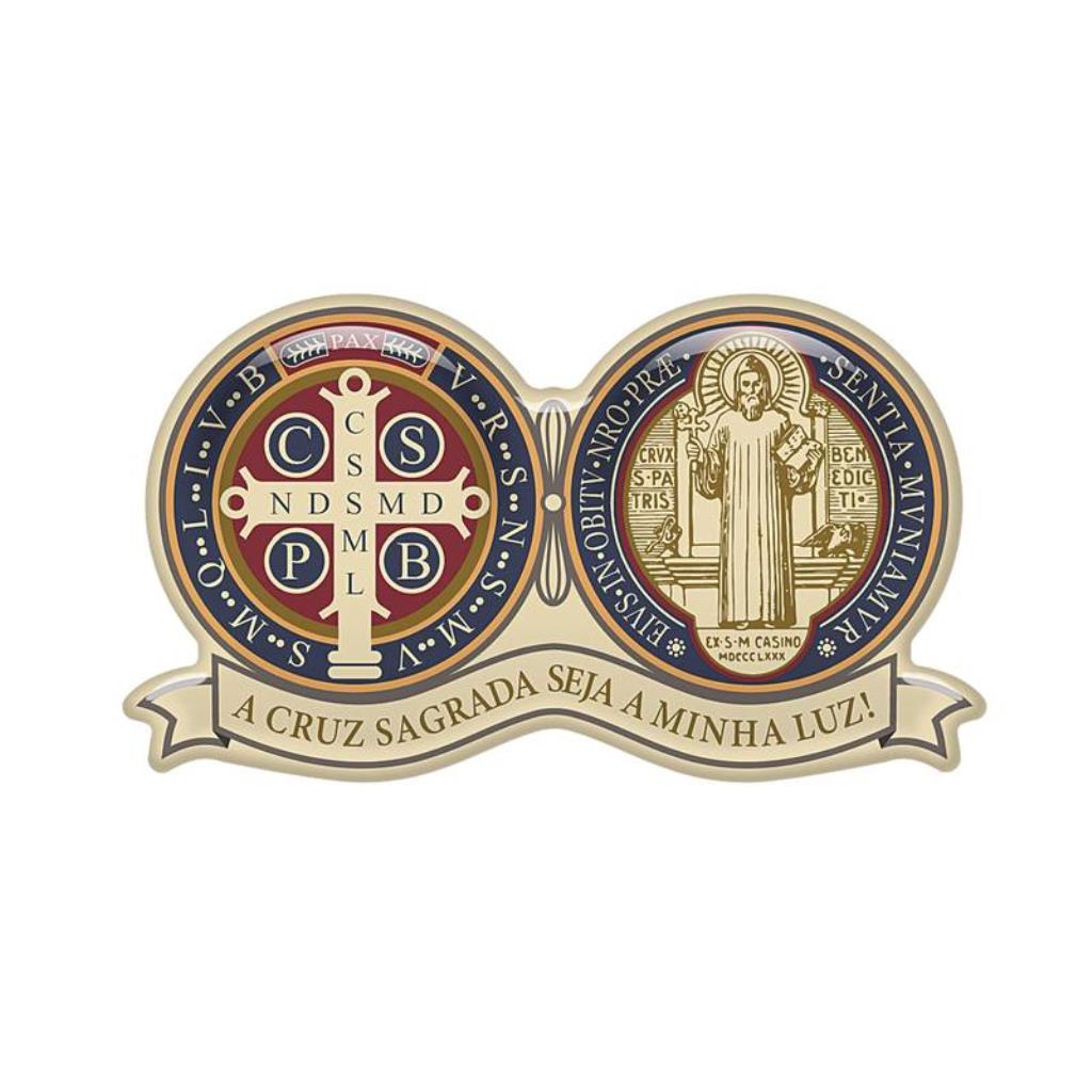 ADESIVO MEDALHA DE SÃO BENTO 9CM
