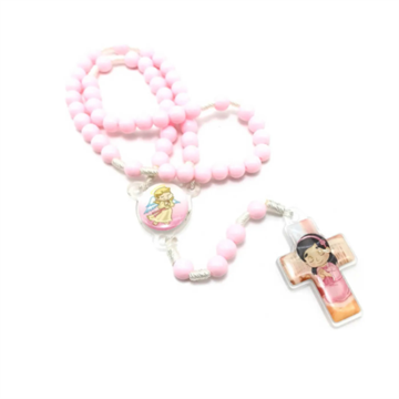 TERÇO INFANTIL ANJINHO - ROSA