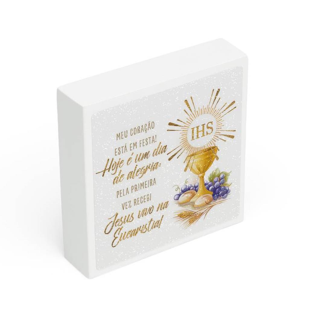 BLOCO EUCARISTIA MADEIRA BRANCO