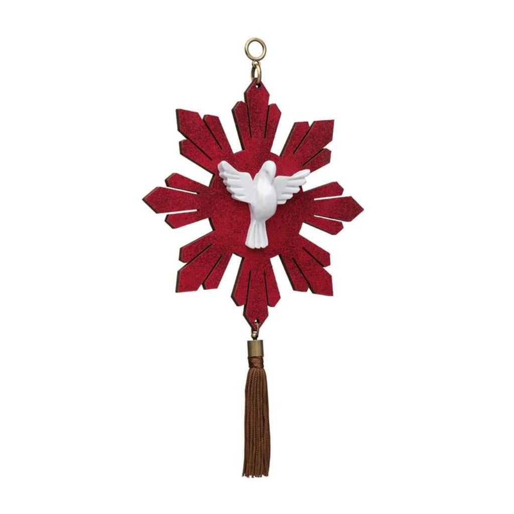 ADORNO DE PORTA ESPÍRITO SANTO RAIOS VERMELHO