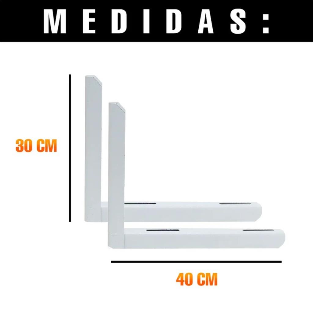 Suporte Ar Condicionado Split 7.000/12.000 Metal 400mm (Par)