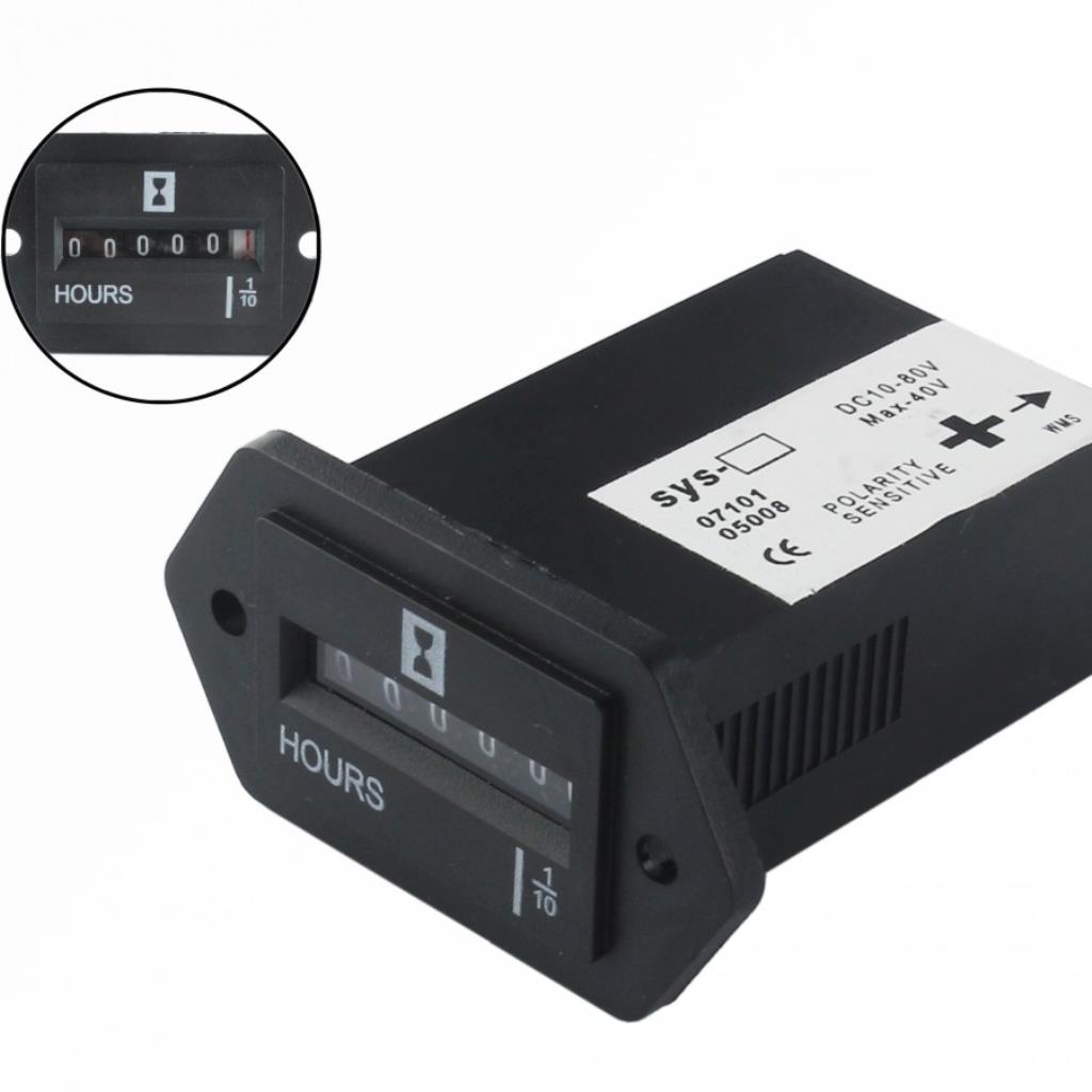 HORIMETRO SYS DC 10-80v 1/10