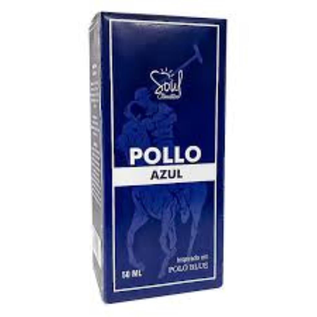 COLONIA MASCULINA POLLO AZUL 50ML - SOUL