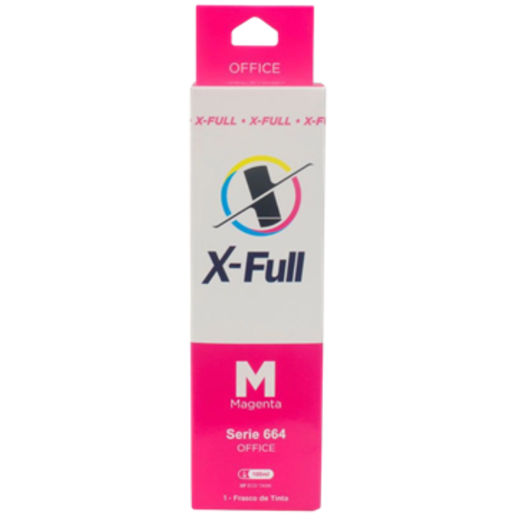 TINTA X-FULL OFFICE COMPATIVEL C/ T664/774 CORANTE MAGENTA 100ML