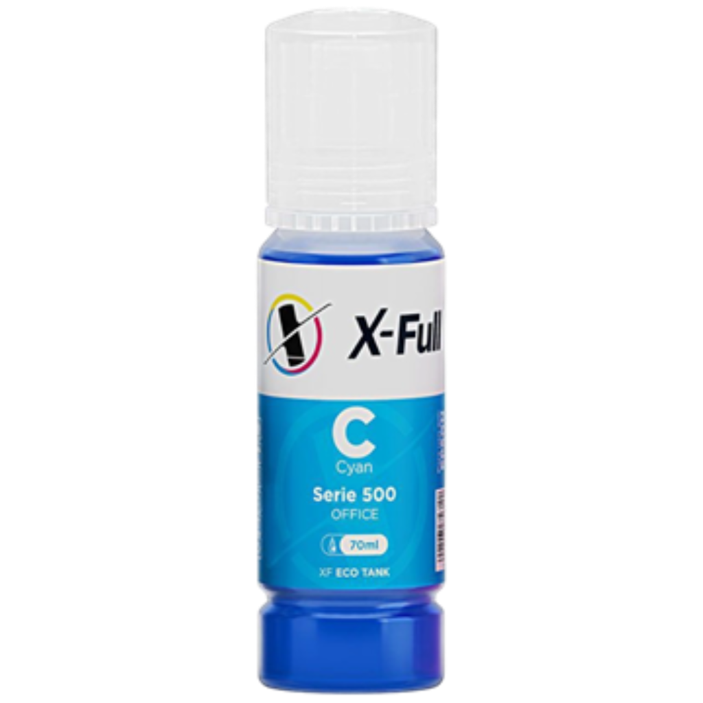 TINTA X-FULL OFFICE COMPATIVEL C/ L504/544 CORANTE CYAN 70ML
