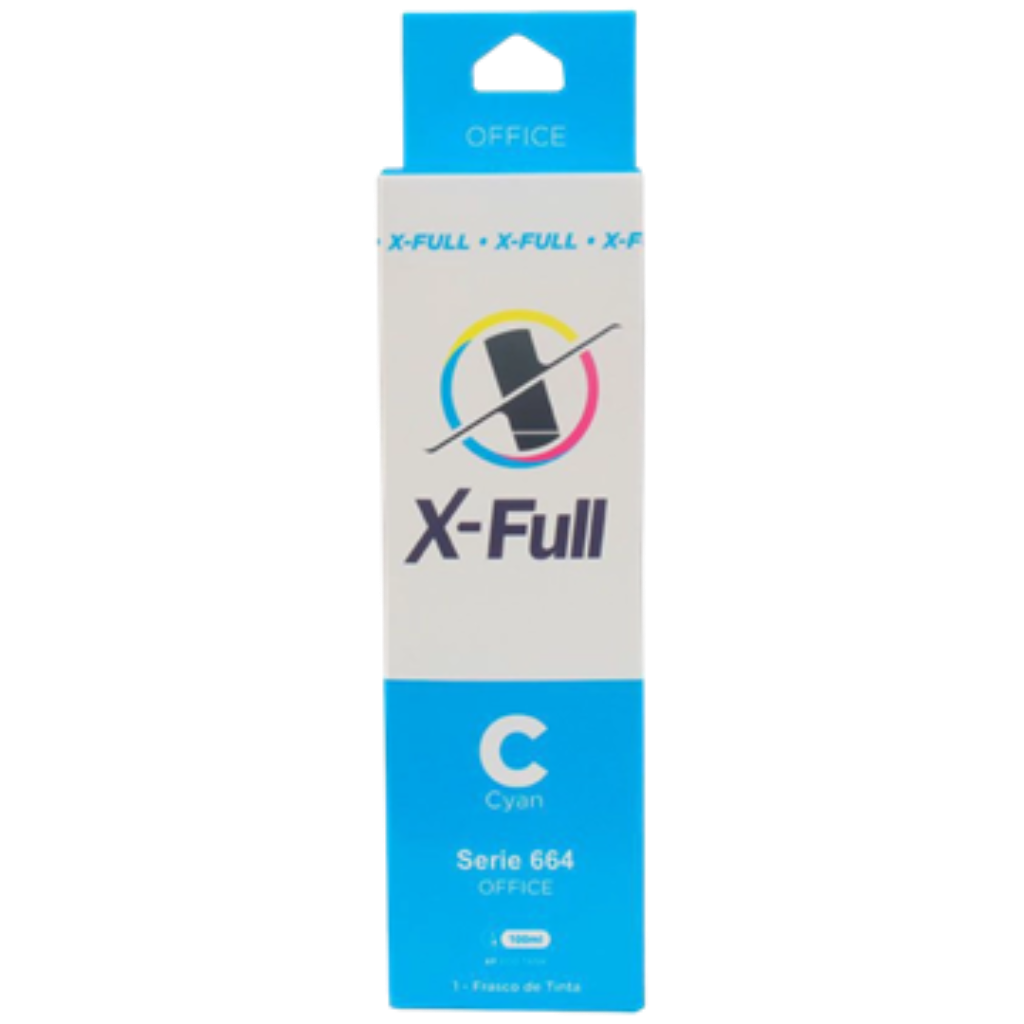 TINTA X-FULL OFFICE COMPATIVEL C/ T664/774 CORANTE CYAN 100ML