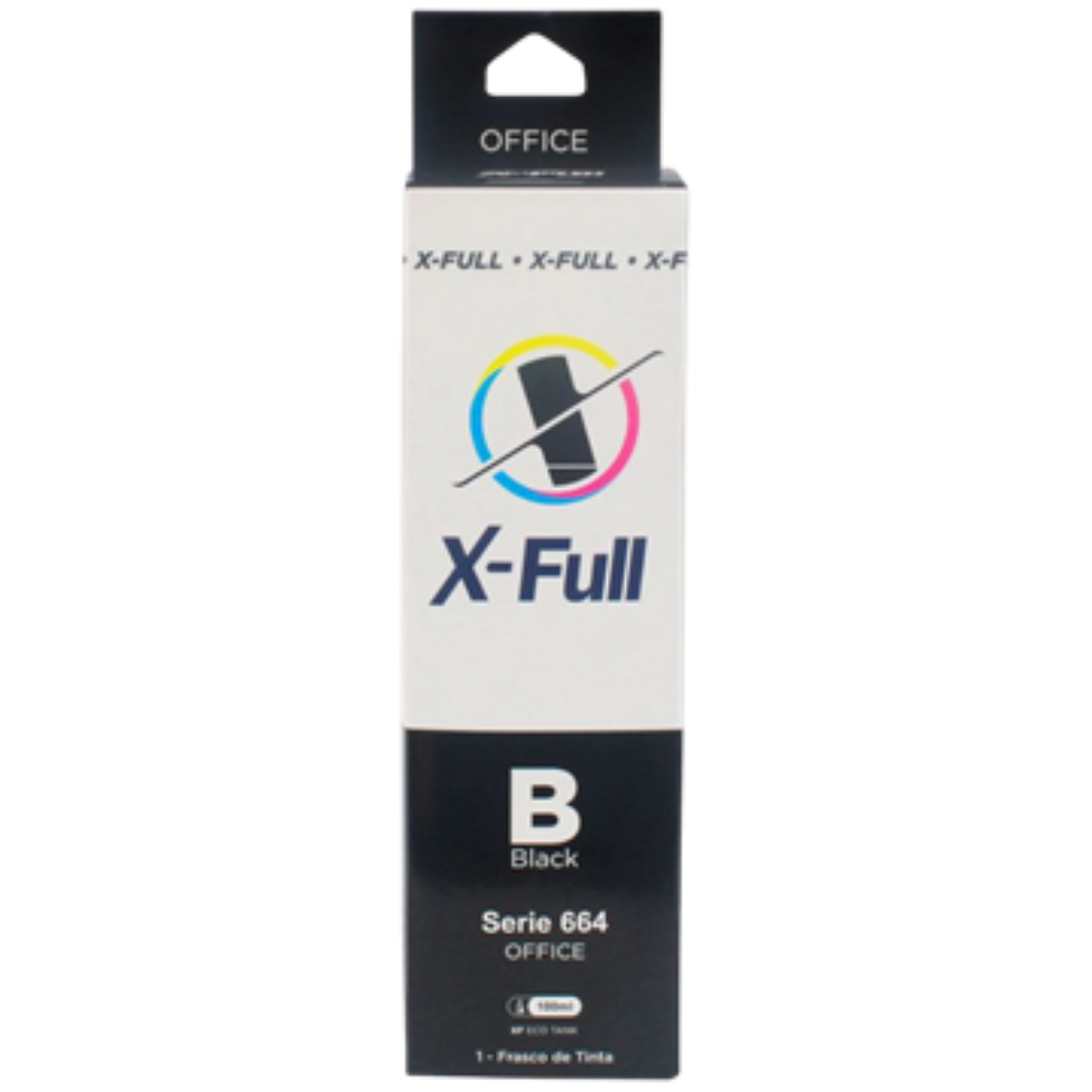 TINTA X-FULL OFFICE COMPATIVEL C/ T664/774 CORANTE BLACK 100ML