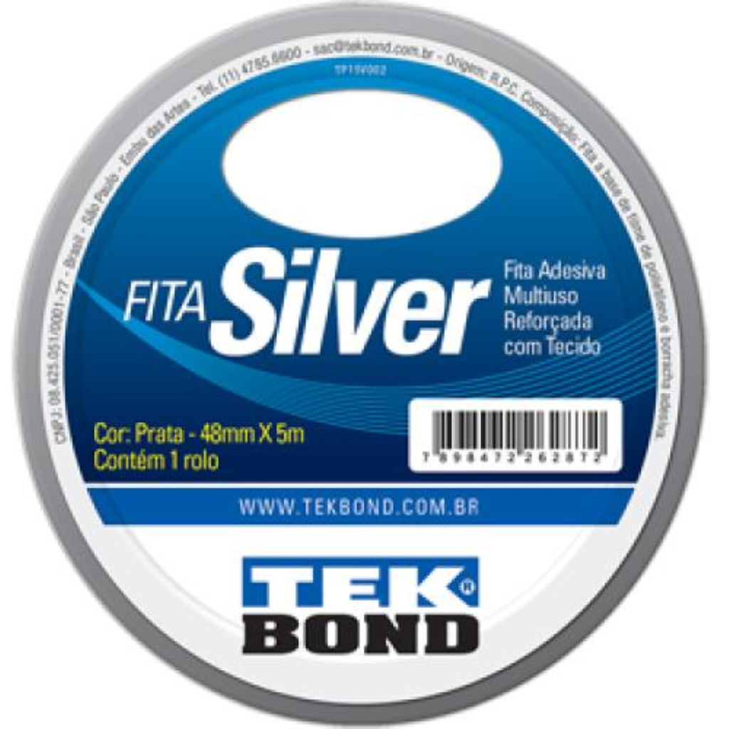 FITA SILVER TAPE - 48x5m - TEKBOND