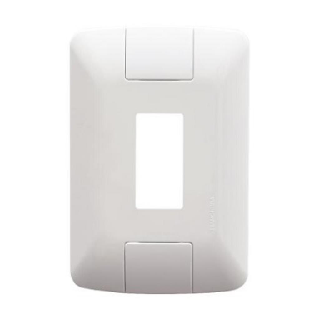 PLACA 4X2 1 MÓDULO VERTICAL COM SUPORTE ARIA - BRANCO - TRAMONTINA ELETRIK