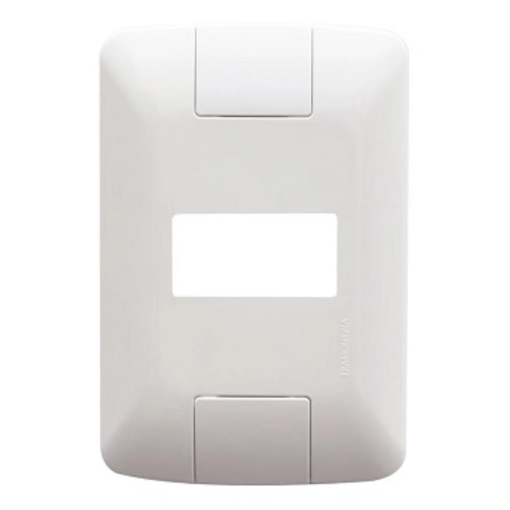 Placa Aria Tramontina 4x2 1 Módulo Horizontal Branco