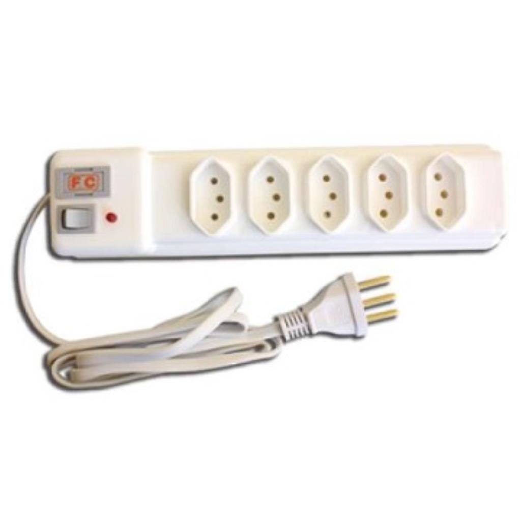 FILTRO DE LINHA FC NEW 2P+T 5 TOMADAS 1,20m BC