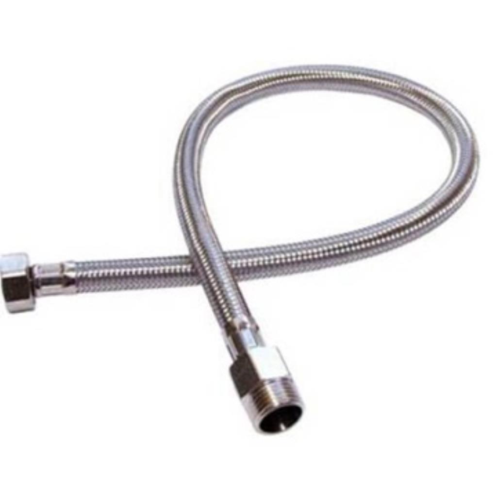 RABICHO INOX ÁGUA QUENTE TRANÇADO F/M - 30cm - HF