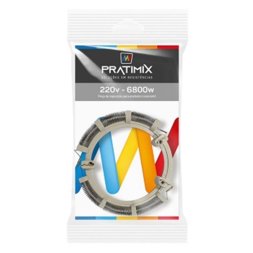 Resistencia Pratimix Com Suporte Bella 4 Temperaturas 220v 6800w - Tipo l