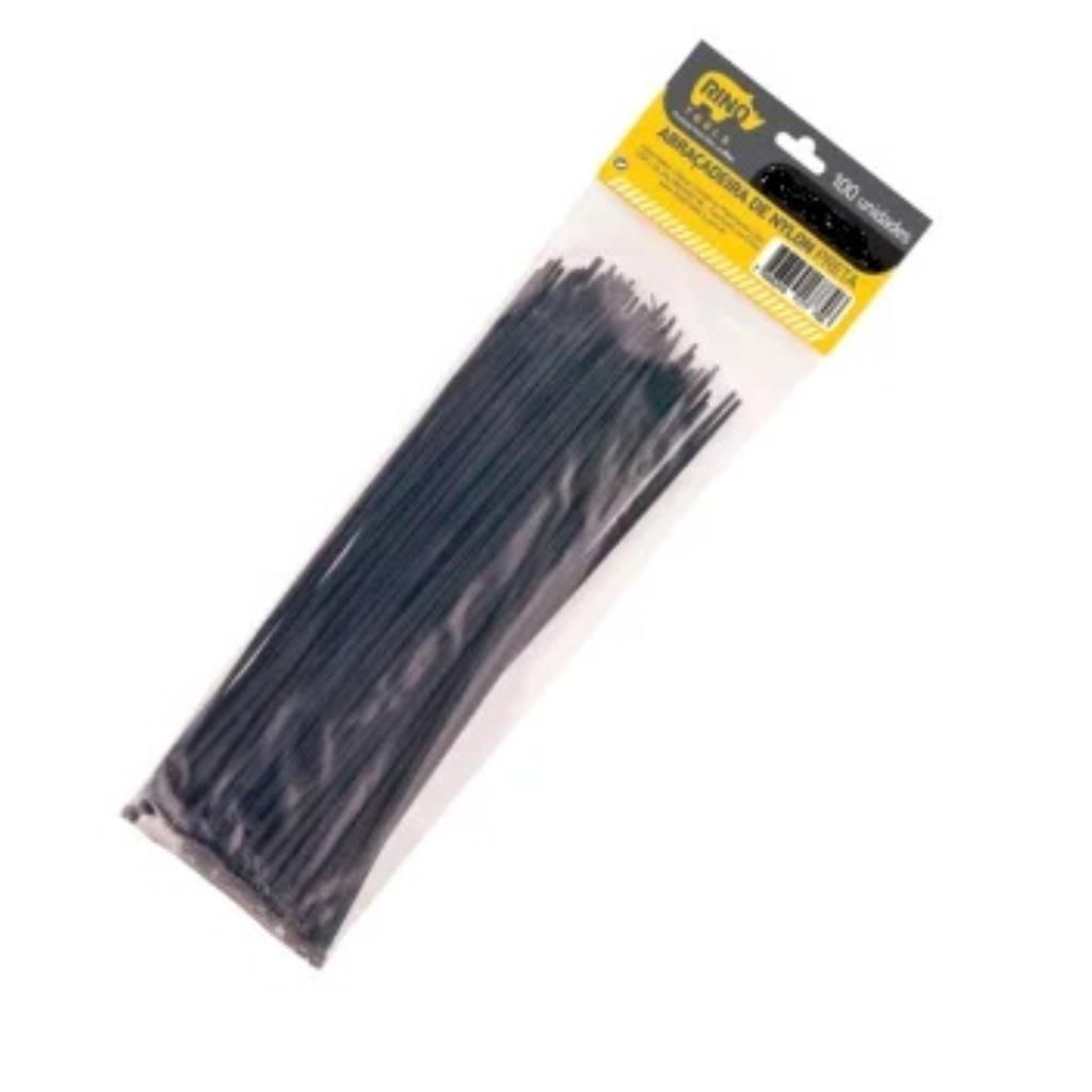 Abraçadeira Nylon 300Mmx4,0 Preta Rino C100