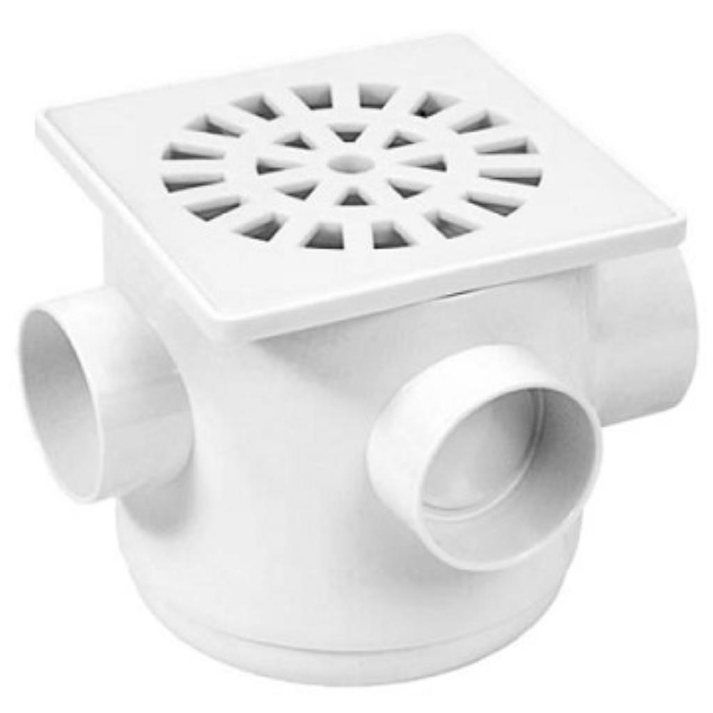 Caixa Sifonada Quadrada 100x100x50mm 2259 - Herc