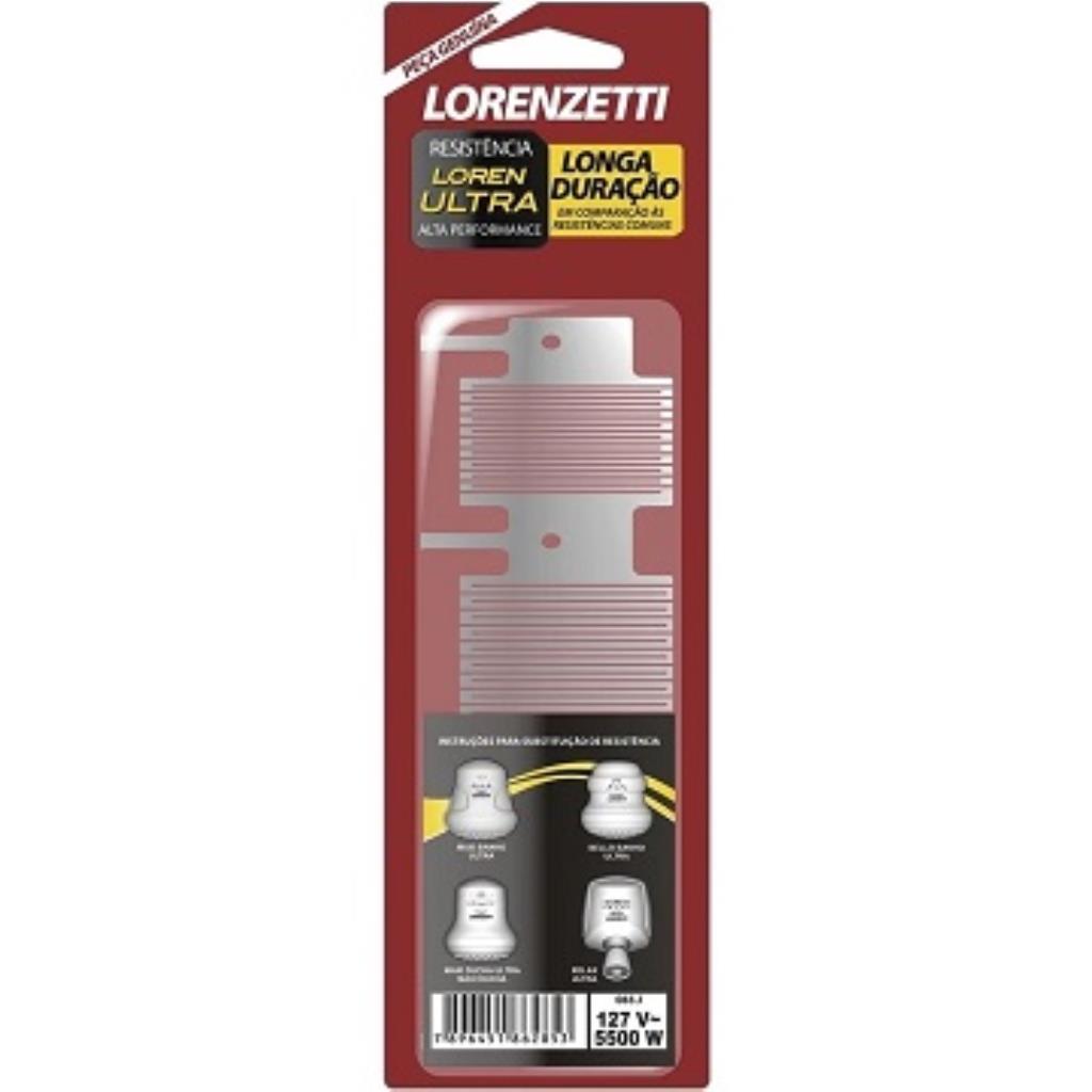 Resistencia para Chuveiro Lorenzetti Belo Banho/Max Ducha/Ultra 3 Temperaturas 5500W 110V