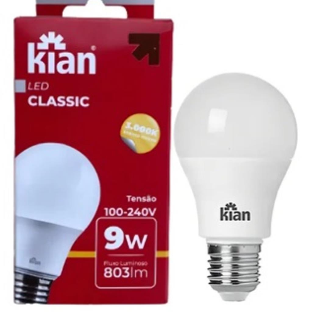 LAMPADA LED 9W 3000K KIAN