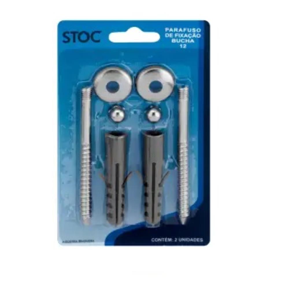 Parafuso Castelo 3/16 B12 (Par) Aço Inox