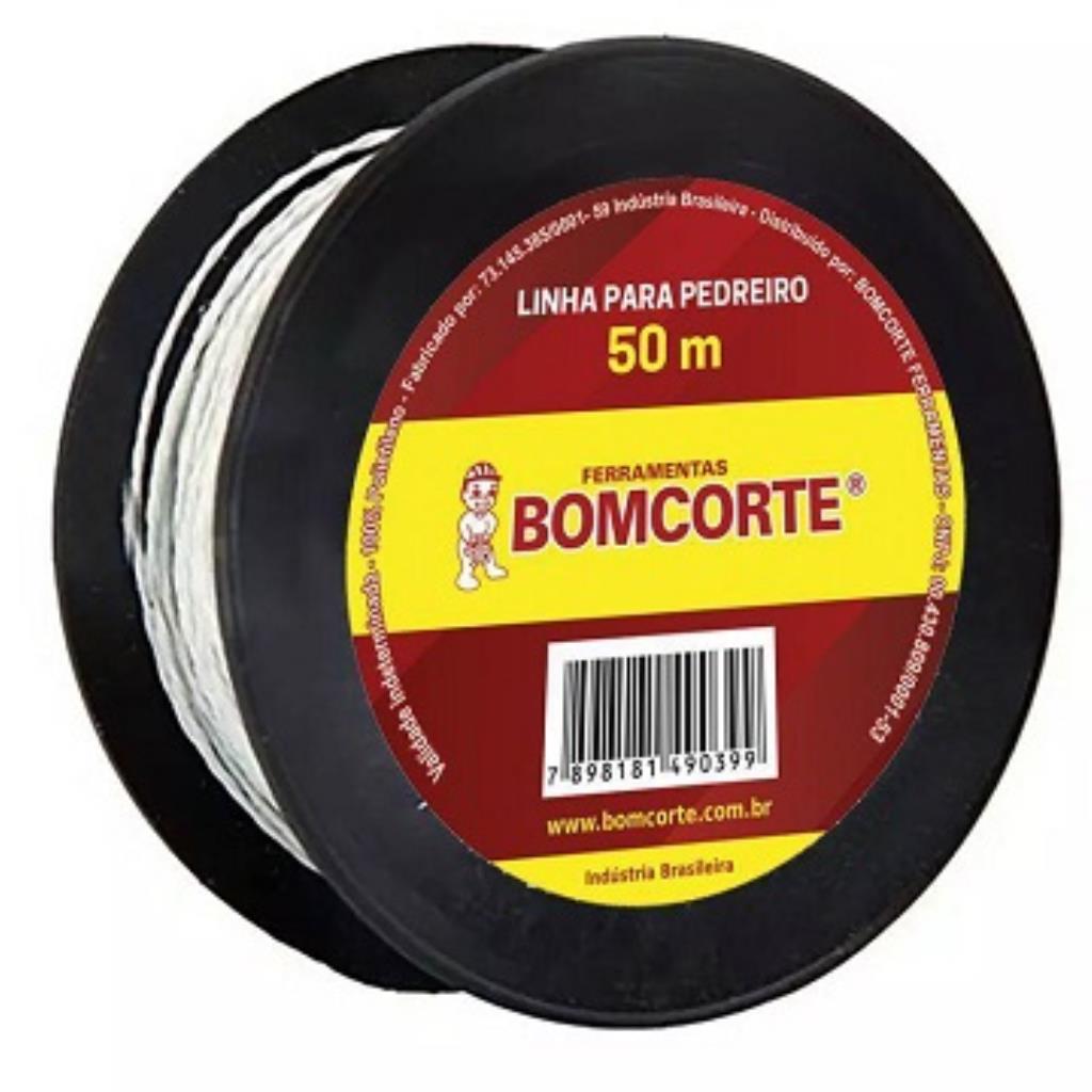 LINHA DE PEDREIRO TRANÇADA - 50M BOM CORTE