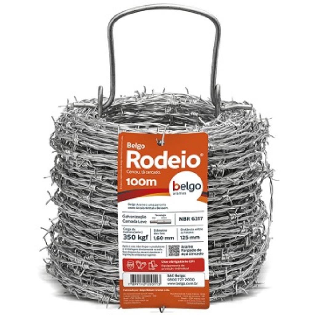 ARAME FARPADO BWG 16 RODEIO ROLO COM 100M BELGO