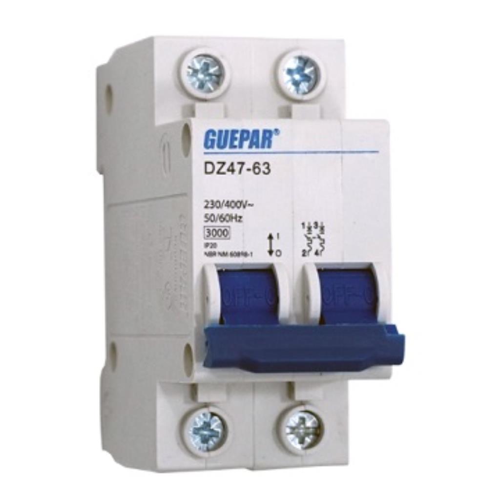 DISJUNTOR DIN 25A BIFASICO GUEPAR
