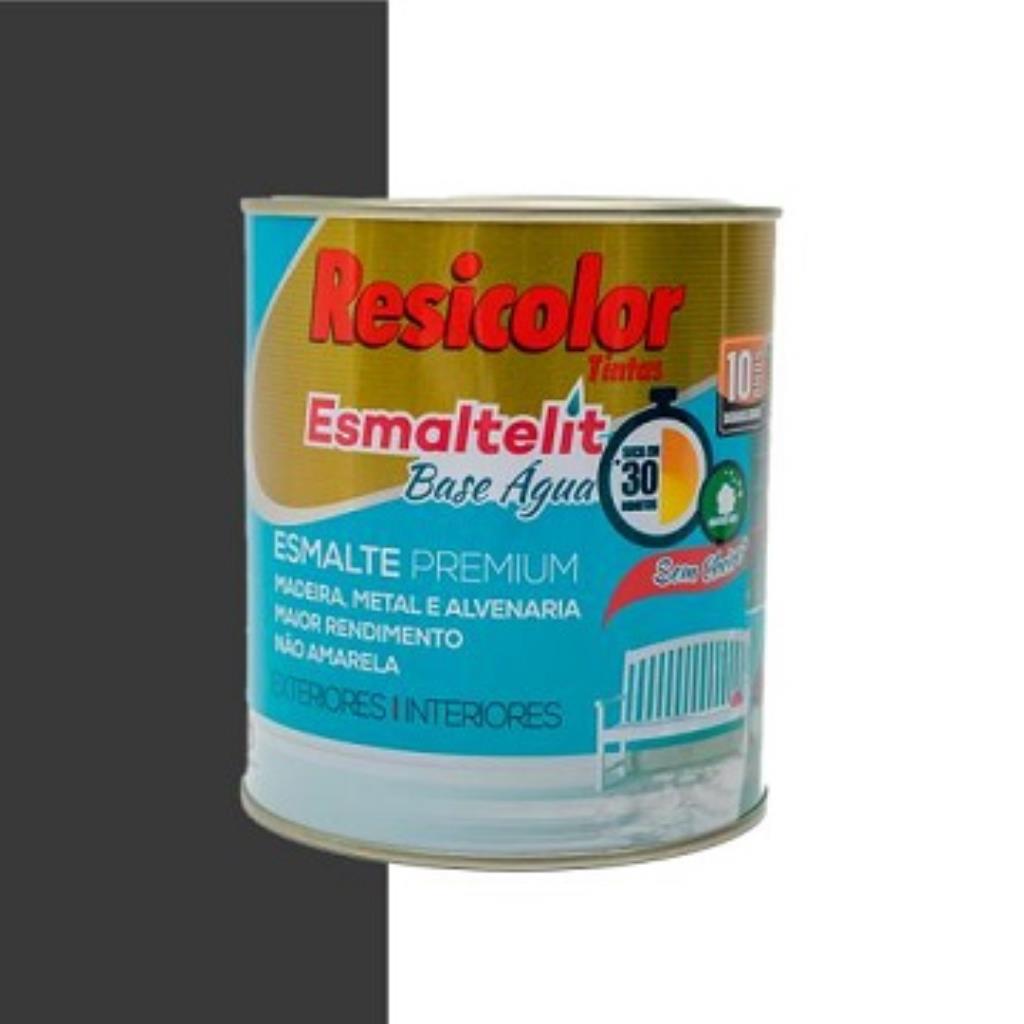 ESMALTELIT ALTO BRILHO 1/4 - PRETO - RESICOLOR