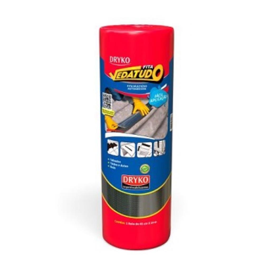 FITA ALUMÍNIO AUTO ADESIVA - 60cmx10m - DRYKO