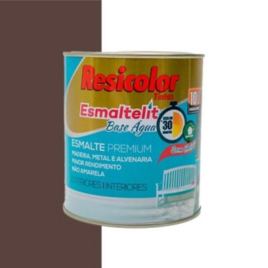 ESMALTELIT ALTO BRILHO 1/4 - MARROM - RESICOLOR