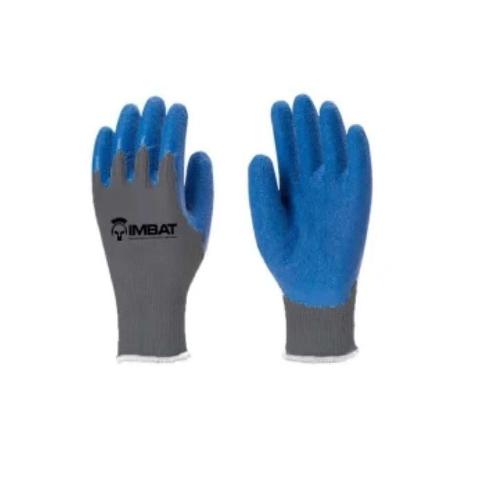 Luva Malha Banhada Látex Azul 9 G Imbat