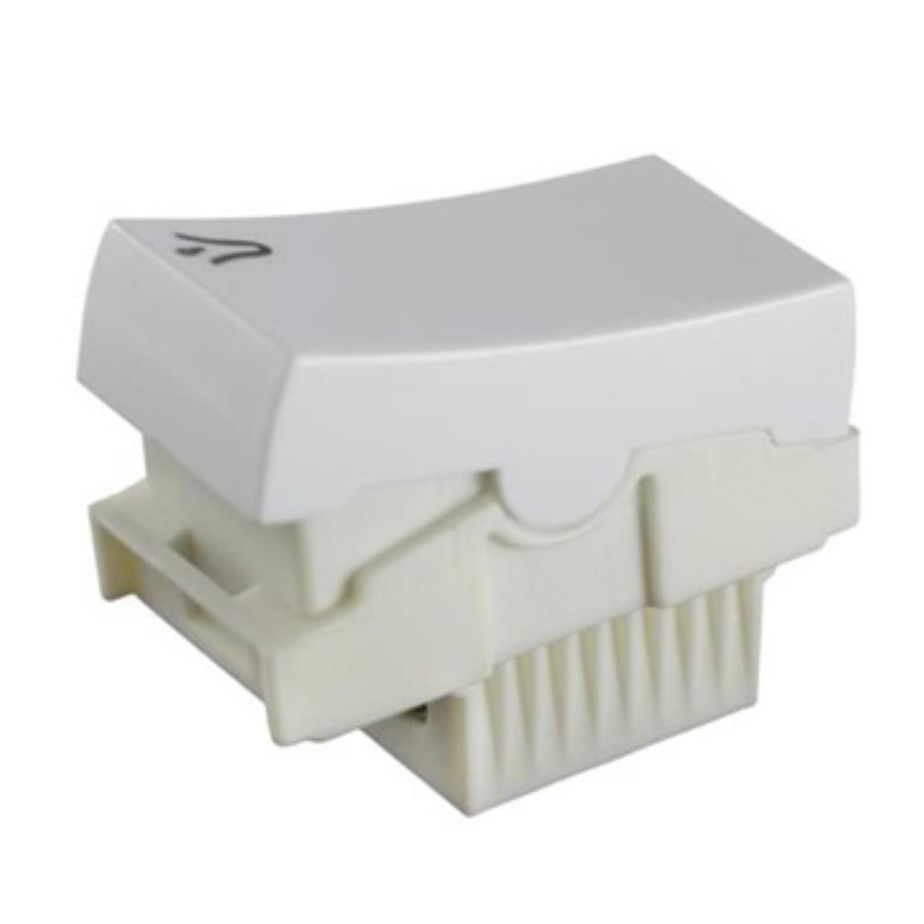 MODULO INTERRUPTOR 1 SEÇÃO CAMPAINHA SLIM - BRANCO 8113 - ILUMI