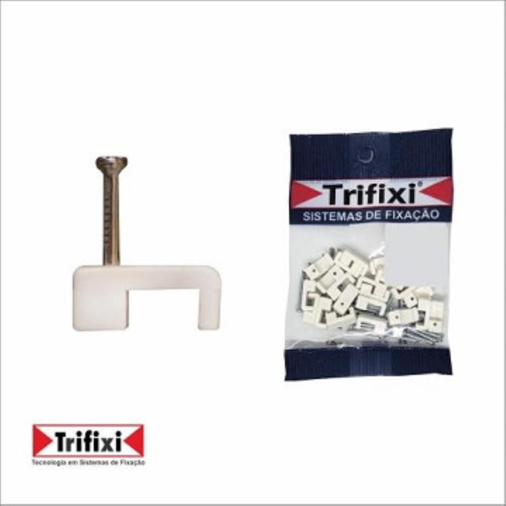 ABRAÇADEIRA FIXA FIO BR - BRANCO 1,0 a 2,5mm - TRIFIXI