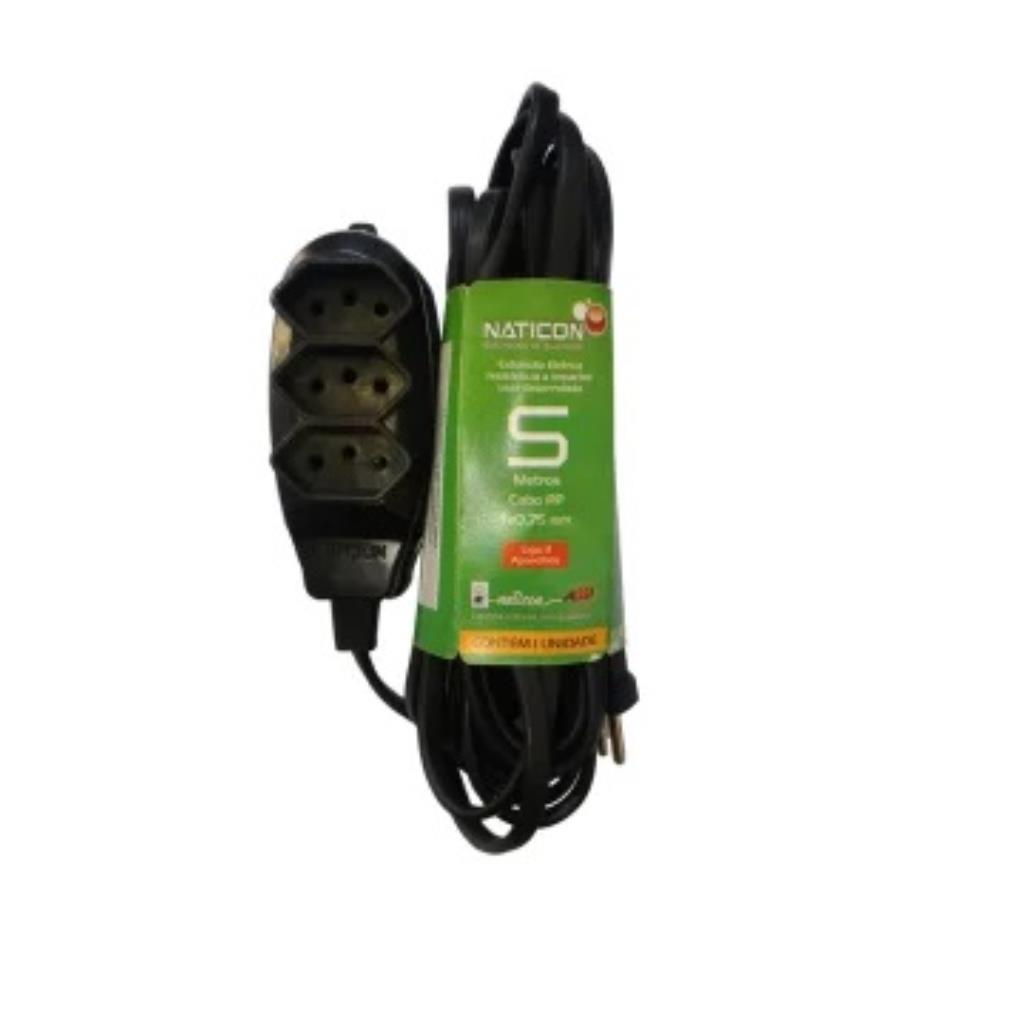 Extensão 05M Pp 2P+T 3 Saídas Naticon