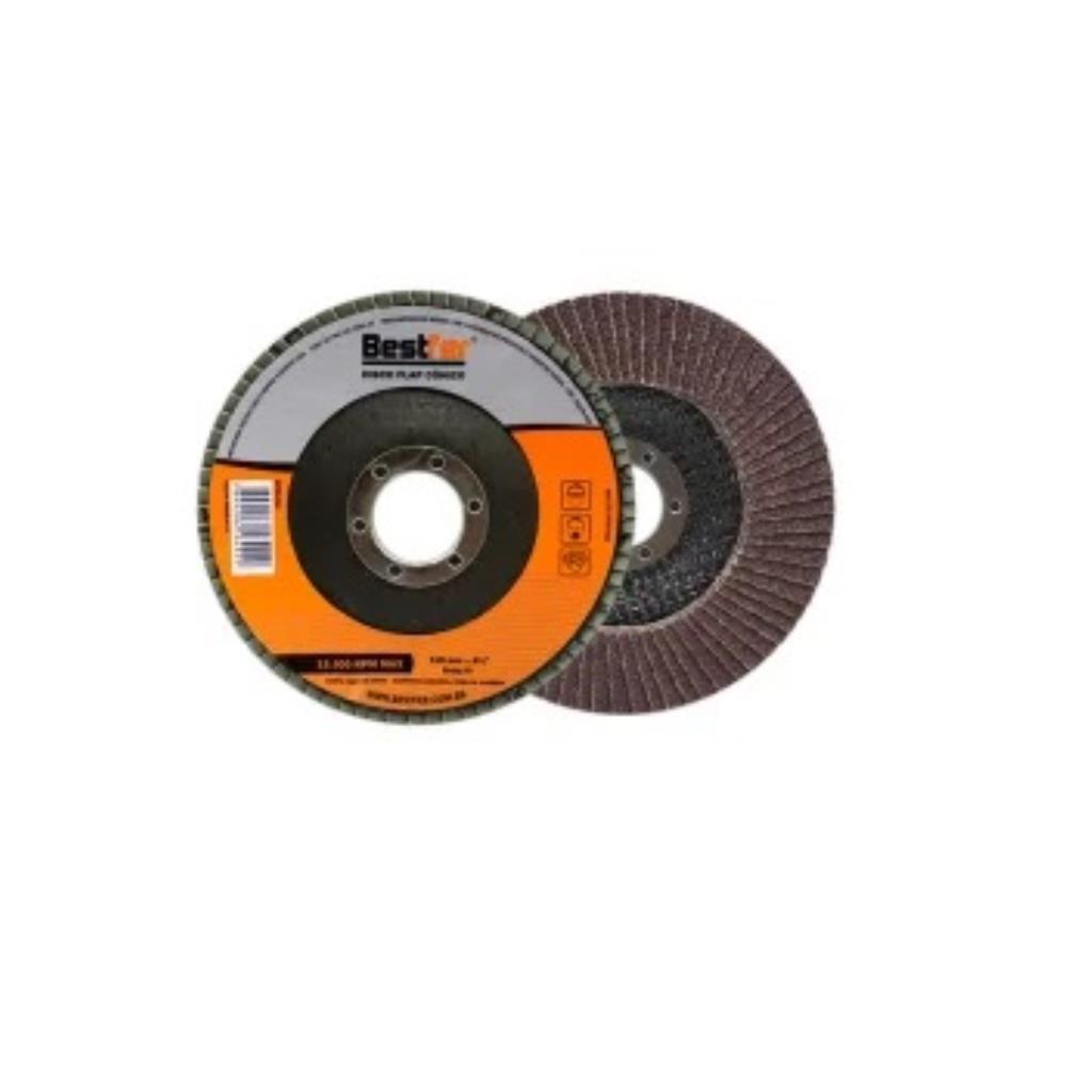 Disco Lixa Flap Cônico 115Mmx 4 1/2" G040 Bestfer