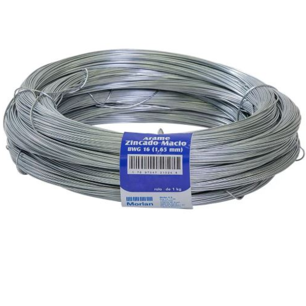 ARAME GALVANIZADO - Nº16 1,65MM